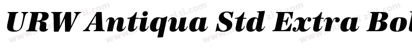 URW Antiqua Std Extra Bold Wide字体转换